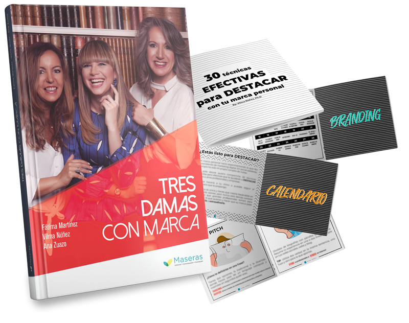 Libro tres damas con Marca